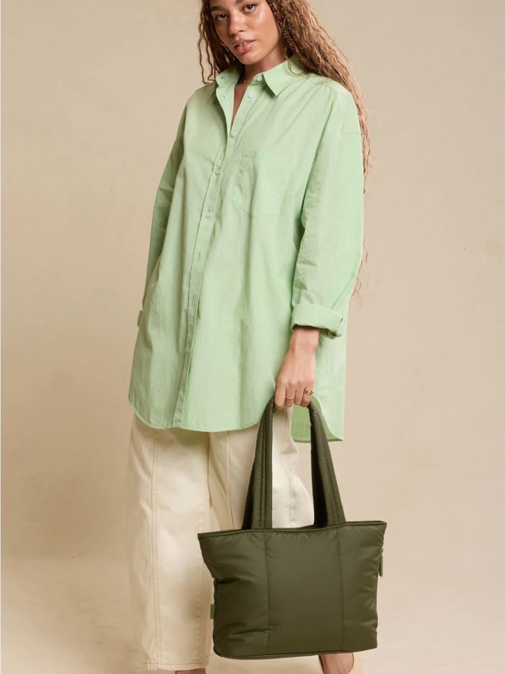 Calpak Luka Mini Tote In Pine — image 2 of 5
